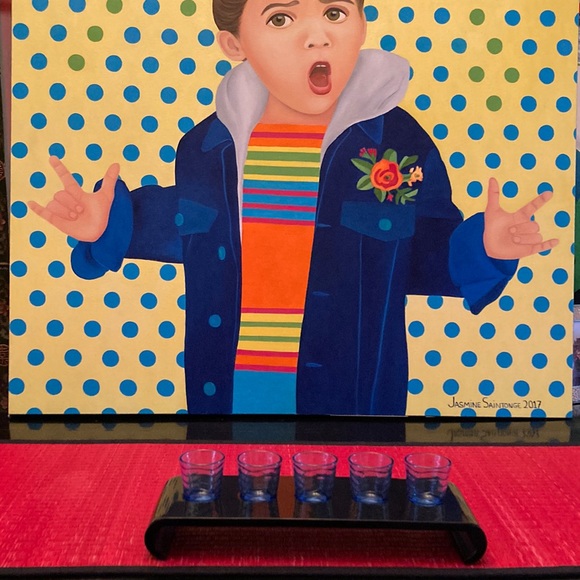 Shot Tray and Glasses or Candleholders - Picture 3 of 4